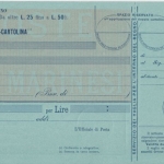 San Marino - 20 Cmi. Ganzsache Postanweisung ungebraucht Ausgabe 1900