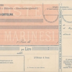 San Marino - 5 Cmi. Ganzsache Postanweisung ungebraucht Ausgabe 1900