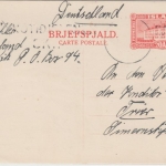 Island - 20 A. Nationalmuseum Ganzsache Reykjavik - Trier 1933