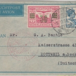Niederl. Indien - 30 a. 40 C Flugpost u.a. Luftpostbrief Soerabaja Rottweil 1934