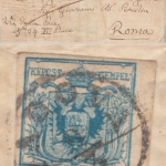 Österreich - Lombardei & Venetien, 45 C. 1. Ausgabe Brief Padua - Rom undatiert