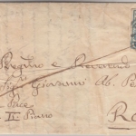 Österreich - Lombardei & Venetien, 45 C. 1. Ausgabe Brief Padua - Rom undatiert