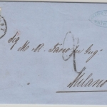 Österreich - 15 Kr. 2. Ausgabe Brief Triest - Mailand 1860 mit Inhalt