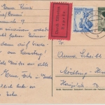 Österreich - 1 S. Trachten + Zusatz Eilkarte Linz - Mödling 1957