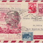 Österreich - 30g Trachten Privatganzsache + Zusatz Ballonpost Teufenbach 1951