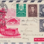 Österreich - 60g Hofer Privatganzsache Kinderdorf Ballonpost Telfs Luzern 1950