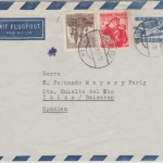 Österreich - 2,40 S.Ganzsache Aerogramme n. SPANIEN Zell a. See - Ibizza 1959