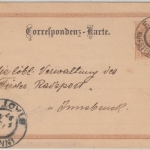 Österreich - Kufstein Ala FPA No. 65 Bahnpost 2 Kr. ganzsache n. Innsbruck 1897
