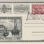 Österreich - Donau Dampfschiffahrt Schiffspost DDSG Babensberg Sonderkarte 1937