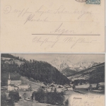 Österreich - Filzmoos Postablage Ra1 sw-Ansichtskarte Eben - Aigen 1900