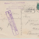 Österreich - Franz-Josef-Haus P. Heiligenblut Postablage Ra2 Karte n. Wien 1933