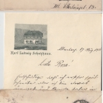 Österreich - Altenberg Postablage Ra1 Brief n. Wien 18.8.1901 Inhalt !!