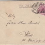 Österreich - Altenberg Postablage Ra1 Brief n. Wien 28.8.1901 mit Inhalt