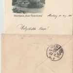 Österreich - Altenberg Postablage Ra1 Brief n. Wien 11.8.1901 Inhalt !!