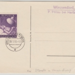 Österreich - Winzendorf P. Pöllnau b. Hartberg Postablage L2 a. Karte