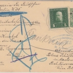 Österreich Feldpost - Vermittlungspost Jüdischer Verein Berlin Noworadomsk 1916