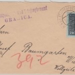 Österreich Feldpost - 2 K. Franz J. Einschreibebrief Granica - Wien 1917
