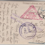 Österreich - Tobolsk 1916 Kriegsgefangenenkarte Foto-AK Kunstmuseum Zensur