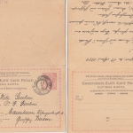 Österreich B&H - 5/5 Kr. Ganzsache Doppelkarte Sarajewo - Mannheim 1899