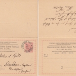 Österreich B&H - 5/5 Kr. Ganzsache Doppelkarte Trebinje - Netzschkau 1896