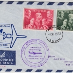 Österreich - AUA 1. Caravelle Flug Tel Aviv - Wien 1963 Etappe Athen - Wien