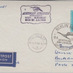 Österreich - AUA Erstflug Wien - Bukarest 1959 Zuleitung DDR selten !!