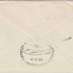 Österreich - DDR Lufthansa Erstflug Berlin - Warschau 1956 Zuleitungspost