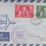 Österreich - AUA Erstflug Tel Aviv - Wien 1963 Etappe Athen - Wien