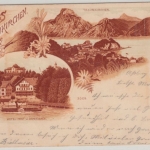 Österreich - Traunkirchen Oberösterreich Kupferlitho ungelaufen c. 1895/1900