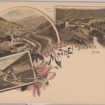 Österreich - Matrei a. Brenner Tirol Mehrbild-Farblitho ungelaufen ca. 1900