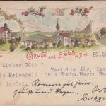 Österreich - Ebbs Schloss Wagrain etc. Tirol Mehrbild-Farblitho gelaufen 1933
