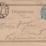 Tschechien - Vysočany (Prag) Zamek handgemalte (!!) Künstlerkarte gelaufen 1900