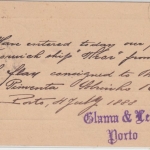 Portugal - 20 R. König Luis Ganzsache n. RUSSLAND Porto - Pernau 1888