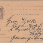 Funchal - 20 R. König Carlos Ganzsache Madeira - Metz 1896