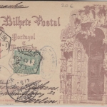 Portugal - 10 R. Sonderganzsache Vasvo da Gama + Zusatz Porto - Berlin 1898