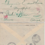 Portugal - 2x1,75 E. Rowland Hill Luftpostbrief Lissabon - Baden 1941 Zensur
