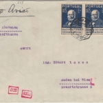 Portugal - 15 C. Mundo Portugues u.a. Zensurbrief Coimbra - Greifswald 1942