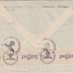 Portugal - 15 C. Mundo Portugues u.a. Zensurbrief Coimbra - Greifswald 1942