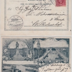 Schweden - 10 Ö. König Oscar Karte Göteborg - Wilhelmshaven 1900 sw-Mehrbild-AK
