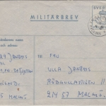 Schweden - Militärbrev Fältpost Svenska FN-Bat Cypern 1958 n. Malmö