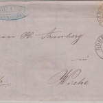 Preussen - 1 Sgr. Adler Brief K2 Hohenmölsen - Wiehe 1865 - mit Inhalt