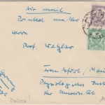 Libyen - 5+10 Mill. Staatswappen Luftpost Drucksache Tripolis Frankfurt/M. 1957