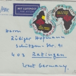 Sierra Leone - 15 + 9 1/2 C. Human rights Luftpostbrief Freetown - Ratingen 1969