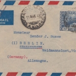 Äthiopien - 20 C 150 J. Dynastie Selassi Luftpostbrief Addis Abeba - Berlin 1948