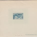 Maroc - Epreuve de Luxe 10 Fr. Flugpostausgabe 1939/40 Probeabzug