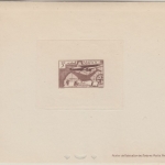 Maroc - Epreuve de Luxe 3 Fr. Flugpostausgabe 1939/40 Probeabzug