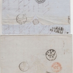 Frankreich/Schweiz - 1+2. Gewichtsstufe, Straßburg + Paris - Wohlen 1856+1857