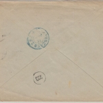 Schweiz - 50+25 Rp. steh. Helvetia Einschreibebrief Zürich - München 1906