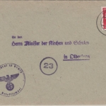 DR - 12 Pfg. Hkr. gute a-Farbe Brief Vechta - Oldenburg 17.4.44