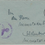 DR - 12 Pfg. Hkr. Dienstbrief 23 Brake - Oldenburg 18.7.44